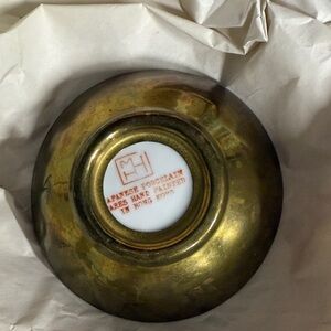 Vintage Brass and Porcelain Bowl